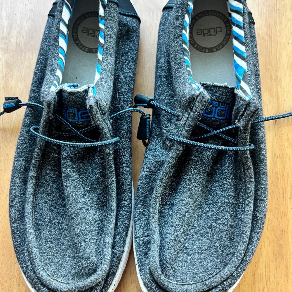 Hey Dude Moccasins in Charcoal